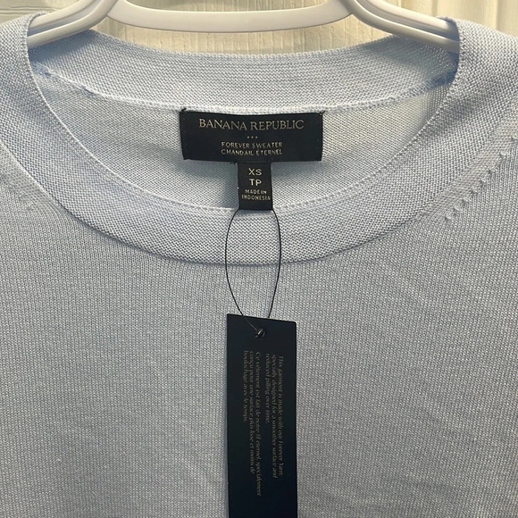 NWT Banana Republic Factory Forever Sweater in light blue size XS - Picture 4 of 6